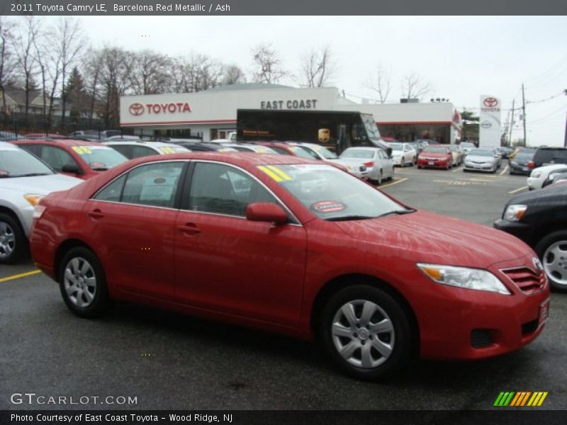 Barcelona Red Metallic / Ash 2011 Toyota Camry LE