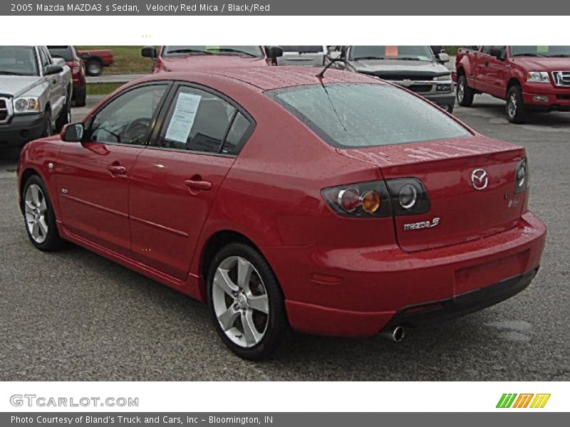 Velocity Red Mica / Black/Red 2005 Mazda MAZDA3 s Sedan