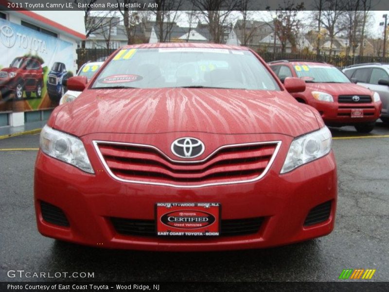 Barcelona Red Metallic / Ash 2011 Toyota Camry LE