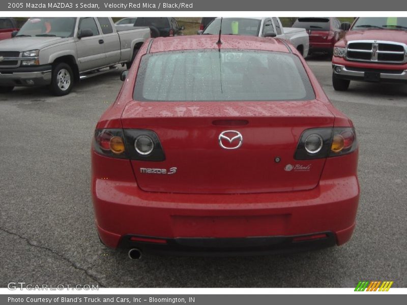 Velocity Red Mica / Black/Red 2005 Mazda MAZDA3 s Sedan