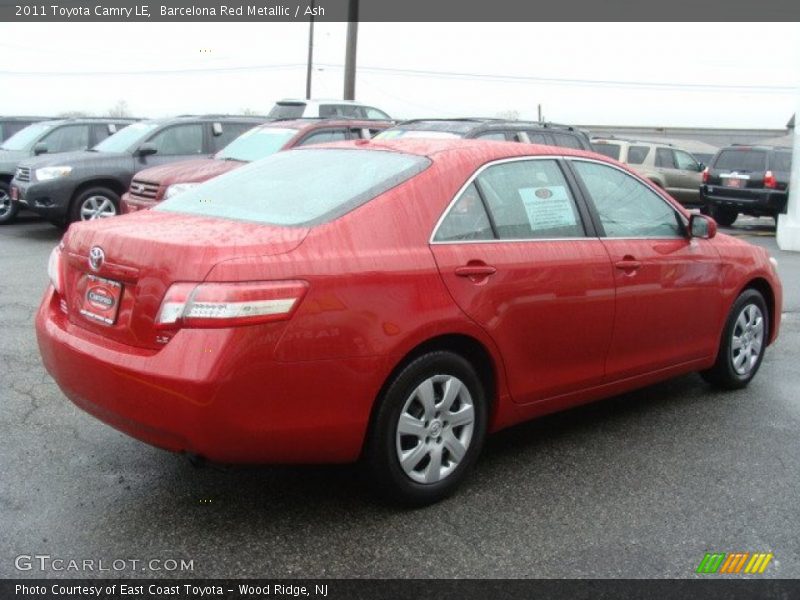 Barcelona Red Metallic / Ash 2011 Toyota Camry LE