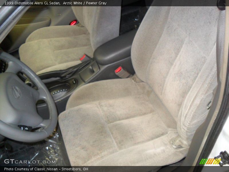 Arctic White / Pewter Gray 1999 Oldsmobile Alero GL Sedan