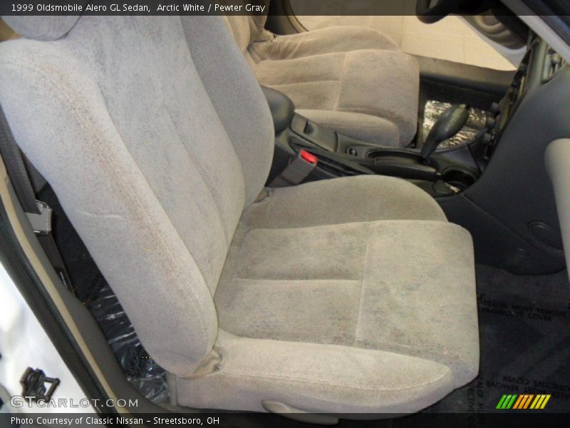 Arctic White / Pewter Gray 1999 Oldsmobile Alero GL Sedan