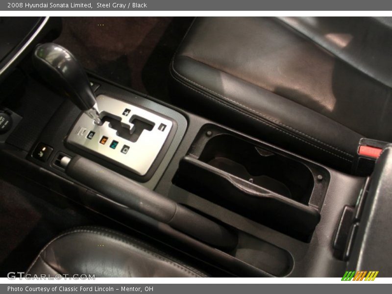 Steel Gray / Black 2008 Hyundai Sonata Limited