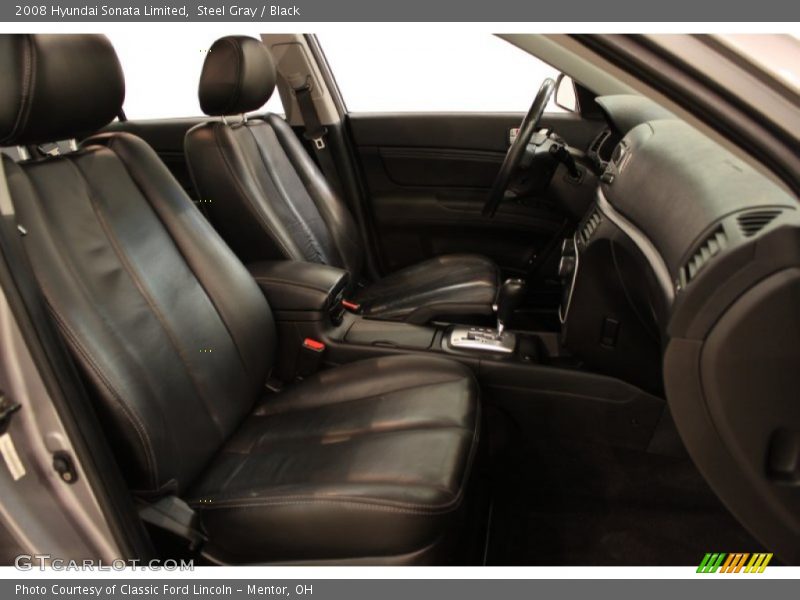 Steel Gray / Black 2008 Hyundai Sonata Limited