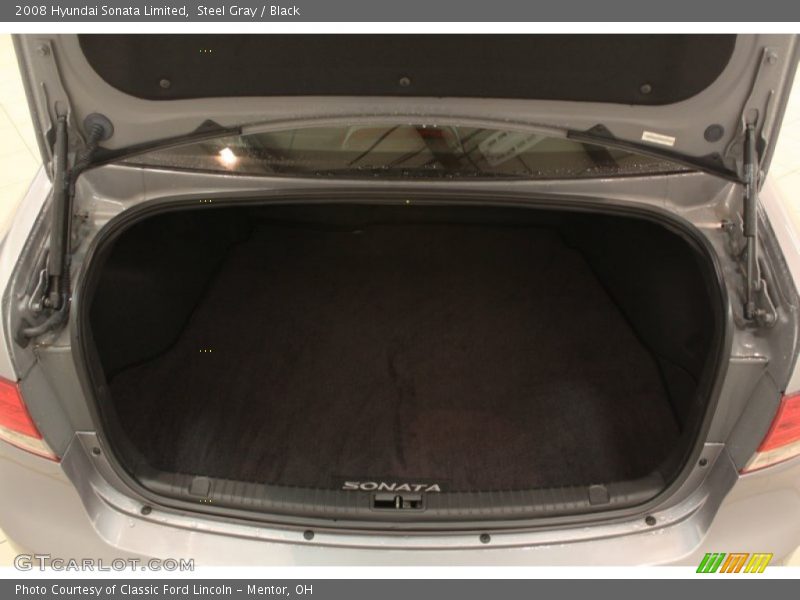 Steel Gray / Black 2008 Hyundai Sonata Limited