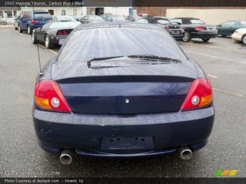 Carbon Blue / Black 2003 Hyundai Tiburon