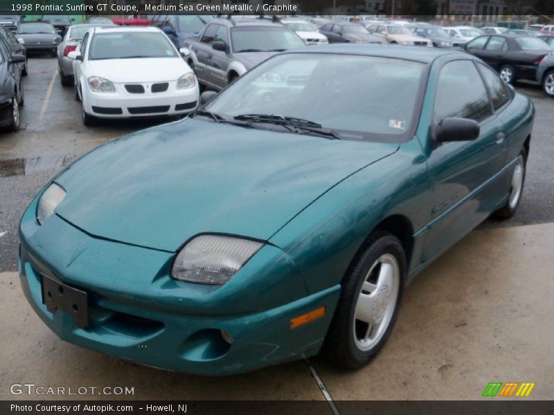 Medium Sea Green Metallic / Graphite 1998 Pontiac Sunfire GT Coupe