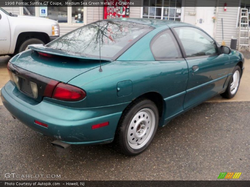 Medium Sea Green Metallic / Graphite 1998 Pontiac Sunfire GT Coupe