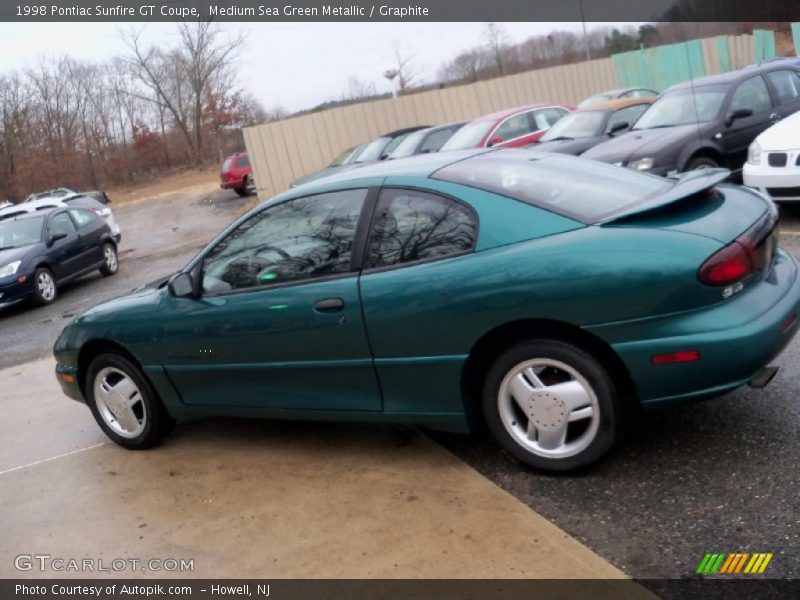 Medium Sea Green Metallic / Graphite 1998 Pontiac Sunfire GT Coupe