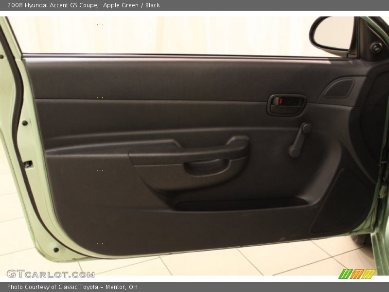 Apple Green / Black 2008 Hyundai Accent GS Coupe