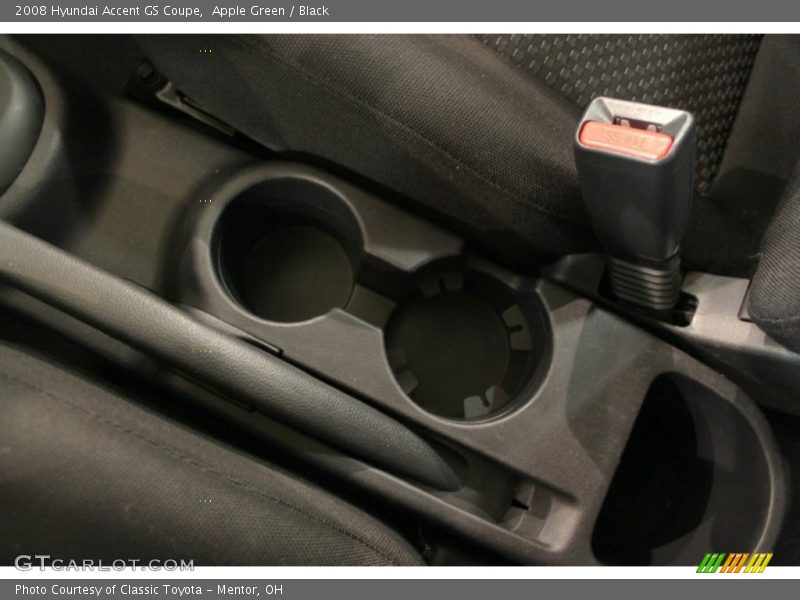 Apple Green / Black 2008 Hyundai Accent GS Coupe
