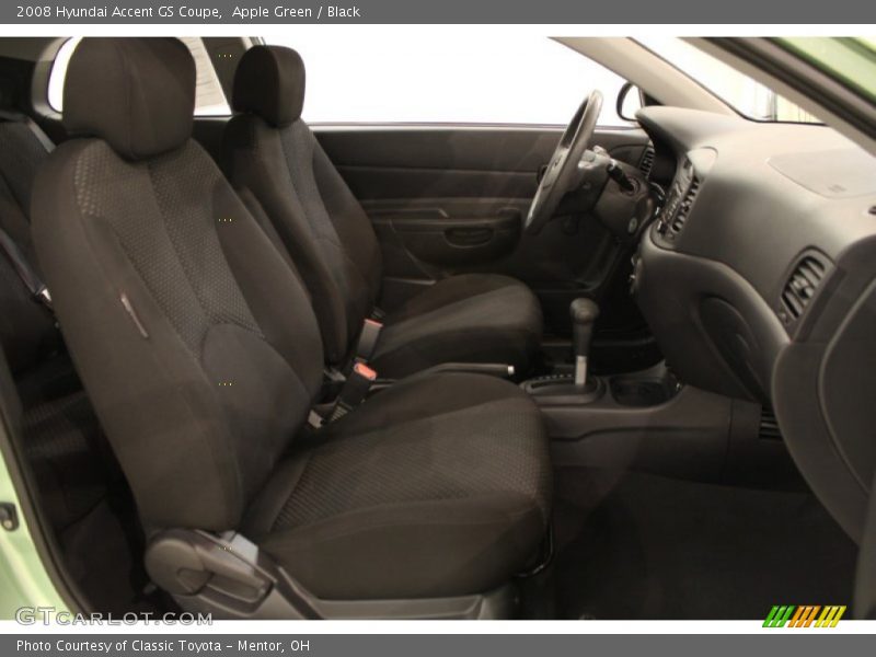 Apple Green / Black 2008 Hyundai Accent GS Coupe