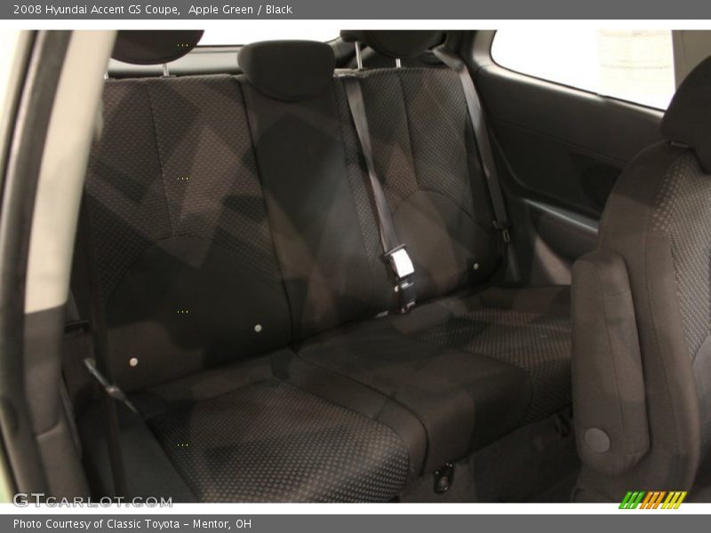 Apple Green / Black 2008 Hyundai Accent GS Coupe