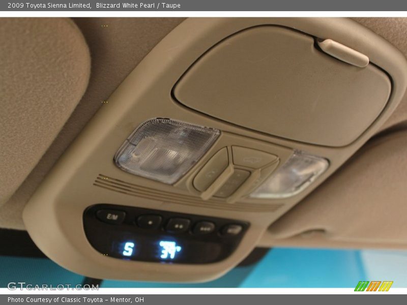 Blizzard White Pearl / Taupe 2009 Toyota Sienna Limited