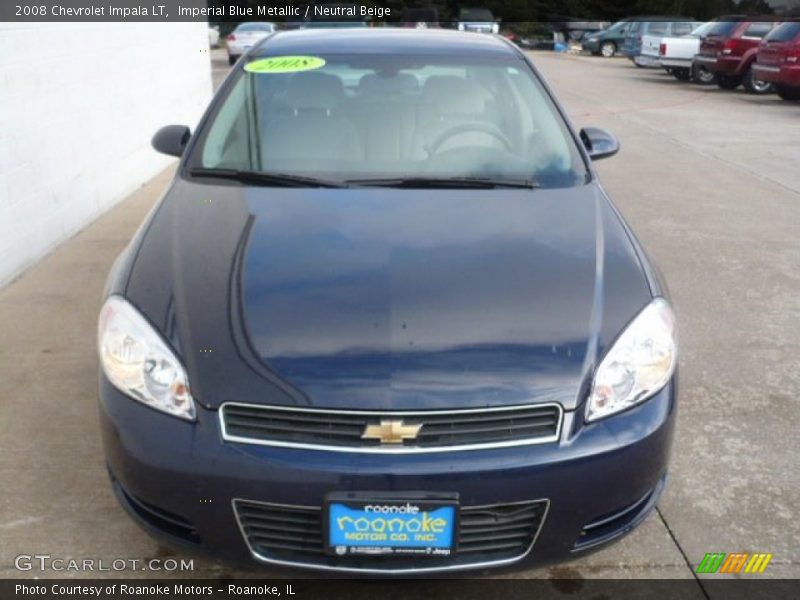 Imperial Blue Metallic / Neutral Beige 2008 Chevrolet Impala LT