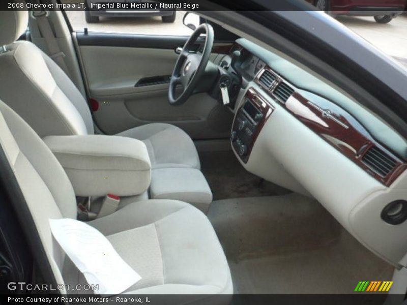 Imperial Blue Metallic / Neutral Beige 2008 Chevrolet Impala LT