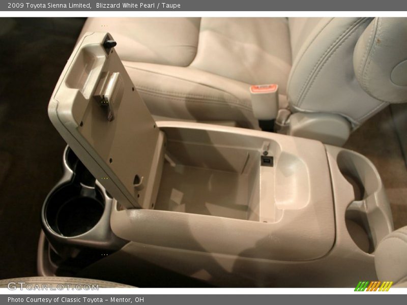 Blizzard White Pearl / Taupe 2009 Toyota Sienna Limited