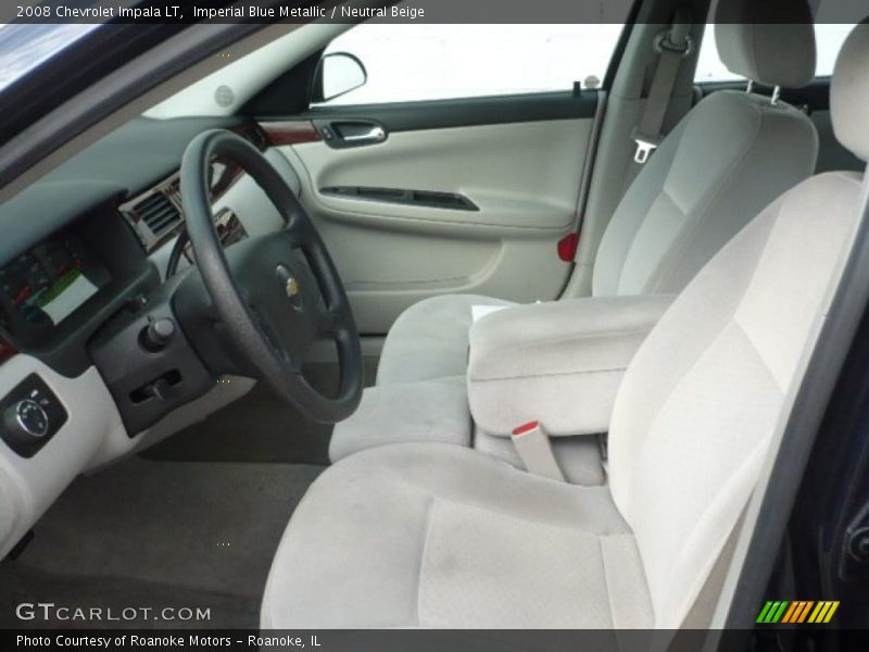 Imperial Blue Metallic / Neutral Beige 2008 Chevrolet Impala LT