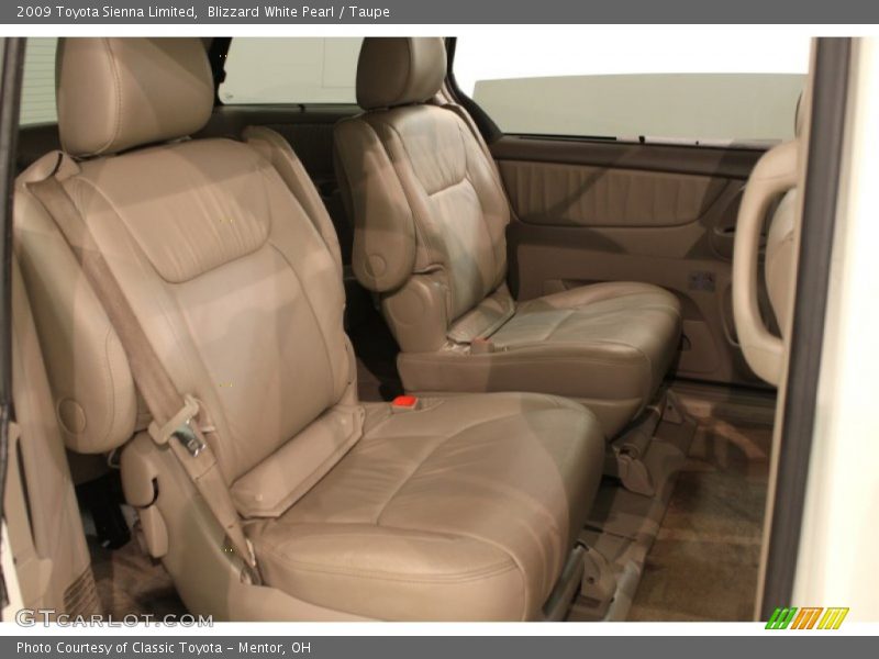 Blizzard White Pearl / Taupe 2009 Toyota Sienna Limited