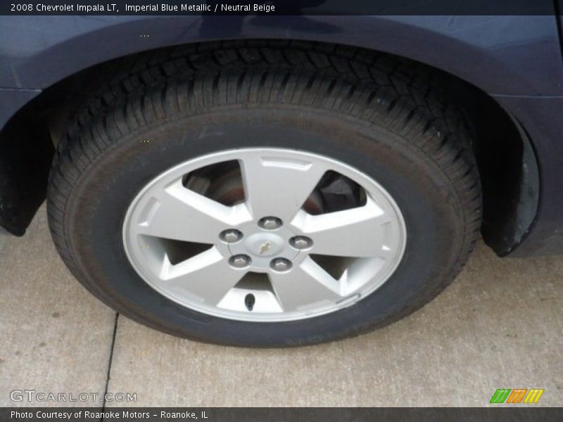 Imperial Blue Metallic / Neutral Beige 2008 Chevrolet Impala LT