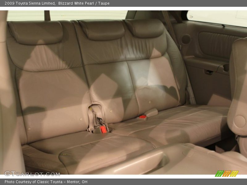 Blizzard White Pearl / Taupe 2009 Toyota Sienna Limited