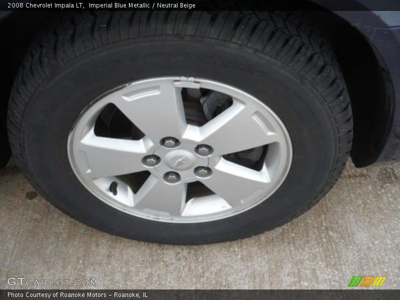 Imperial Blue Metallic / Neutral Beige 2008 Chevrolet Impala LT