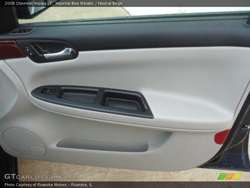 Imperial Blue Metallic / Neutral Beige 2008 Chevrolet Impala LT