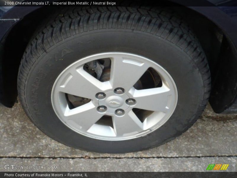 Imperial Blue Metallic / Neutral Beige 2008 Chevrolet Impala LT