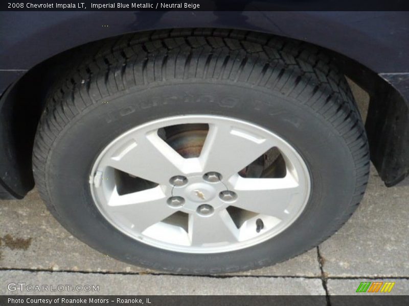 Imperial Blue Metallic / Neutral Beige 2008 Chevrolet Impala LT