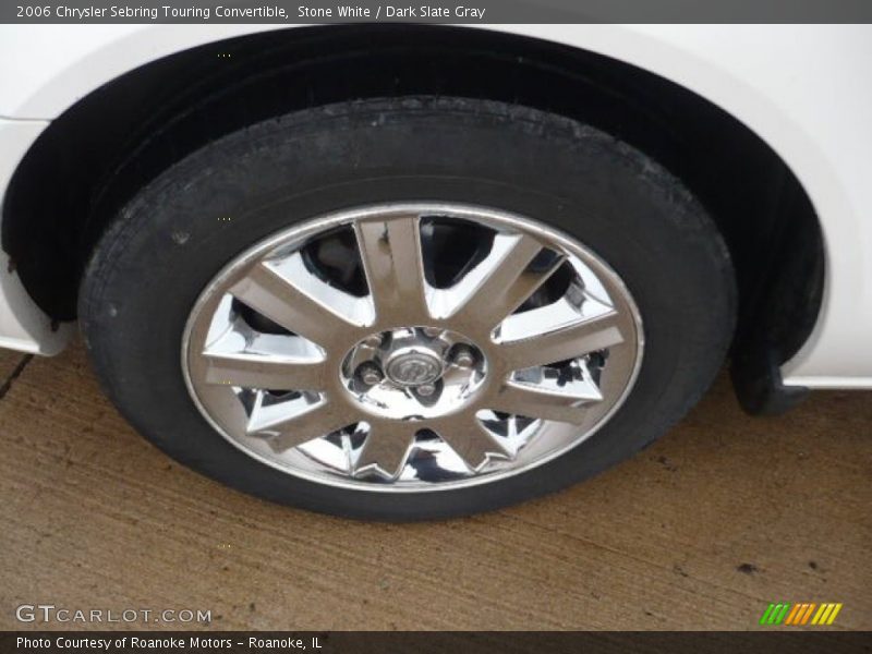 Stone White / Dark Slate Gray 2006 Chrysler Sebring Touring Convertible