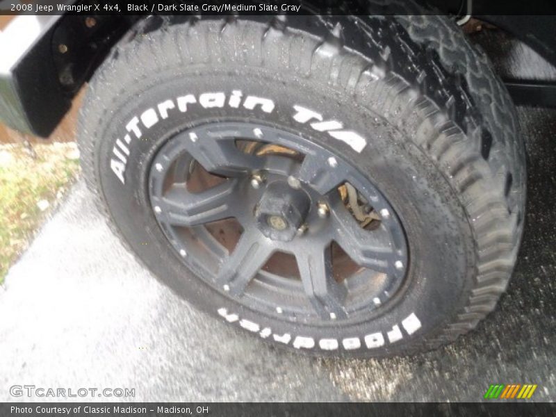 Black / Dark Slate Gray/Medium Slate Gray 2008 Jeep Wrangler X 4x4