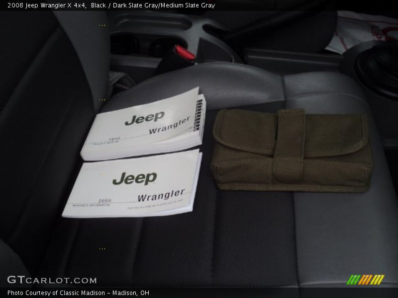 Black / Dark Slate Gray/Medium Slate Gray 2008 Jeep Wrangler X 4x4