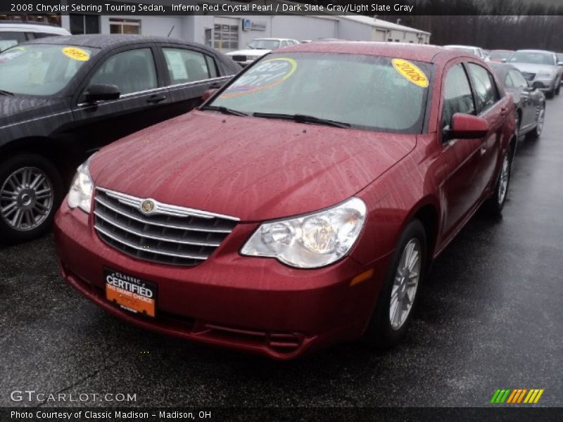 Inferno Red Crystal Pearl / Dark Slate Gray/Light Slate Gray 2008 Chrysler Sebring Touring Sedan