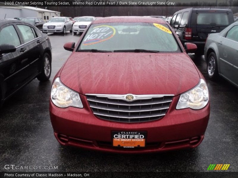 Inferno Red Crystal Pearl / Dark Slate Gray/Light Slate Gray 2008 Chrysler Sebring Touring Sedan