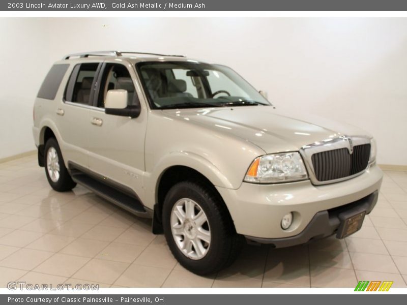 Gold Ash Metallic / Medium Ash 2003 Lincoln Aviator Luxury AWD
