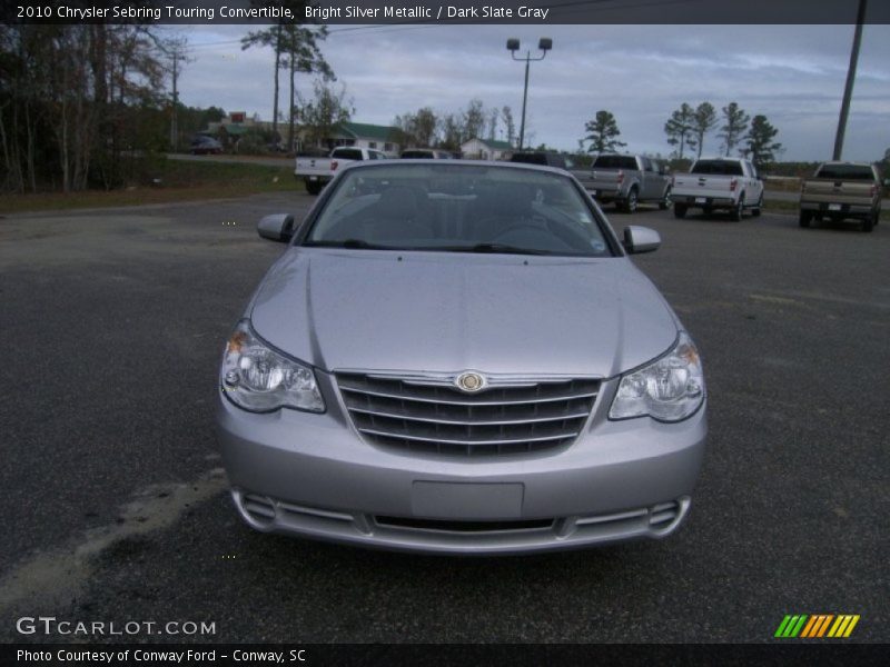 Bright Silver Metallic / Dark Slate Gray 2010 Chrysler Sebring Touring Convertible