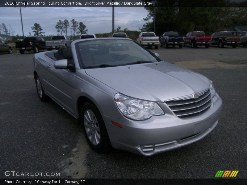 Bright Silver Metallic / Dark Slate Gray 2010 Chrysler Sebring Touring Convertible