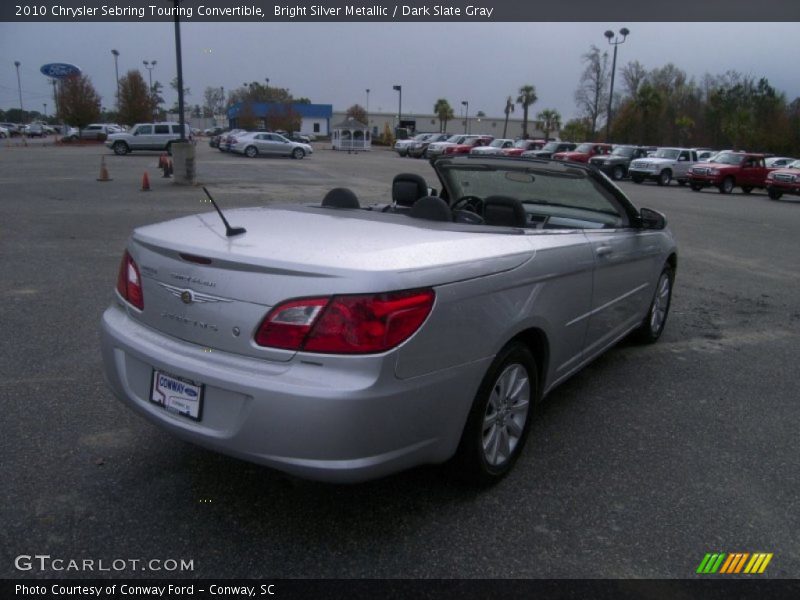 Bright Silver Metallic / Dark Slate Gray 2010 Chrysler Sebring Touring Convertible