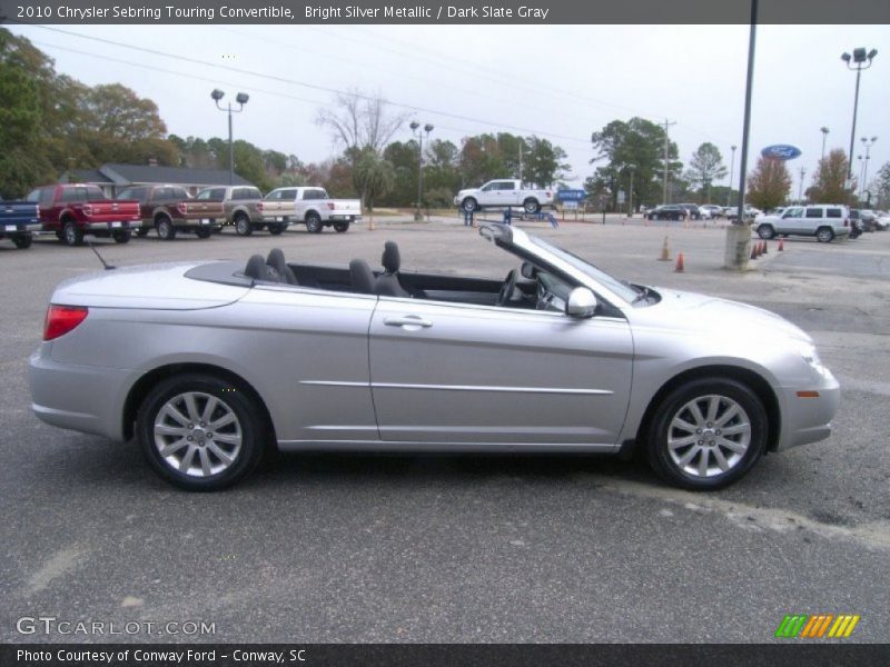 Bright Silver Metallic / Dark Slate Gray 2010 Chrysler Sebring Touring Convertible