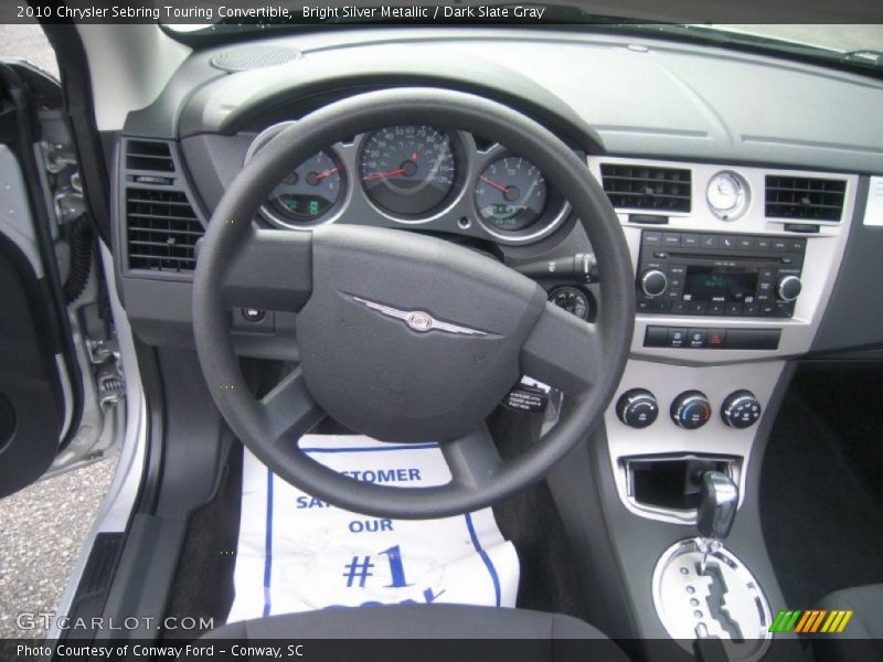 Bright Silver Metallic / Dark Slate Gray 2010 Chrysler Sebring Touring Convertible