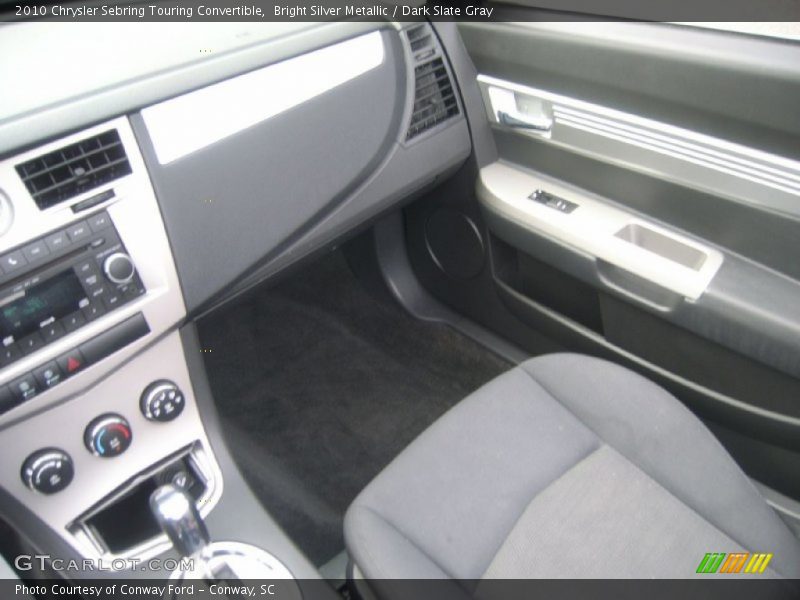 Bright Silver Metallic / Dark Slate Gray 2010 Chrysler Sebring Touring Convertible