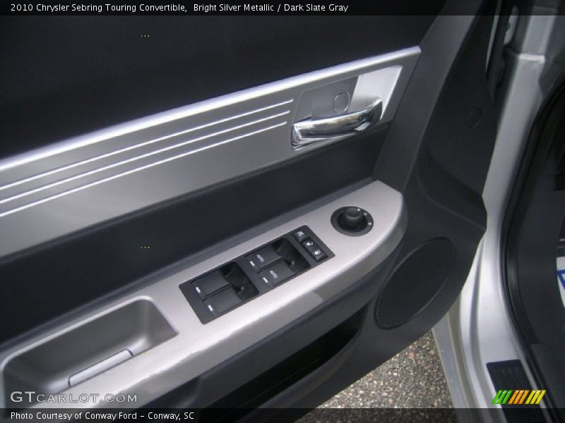 Bright Silver Metallic / Dark Slate Gray 2010 Chrysler Sebring Touring Convertible