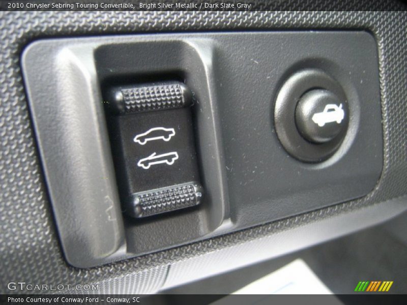 Bright Silver Metallic / Dark Slate Gray 2010 Chrysler Sebring Touring Convertible