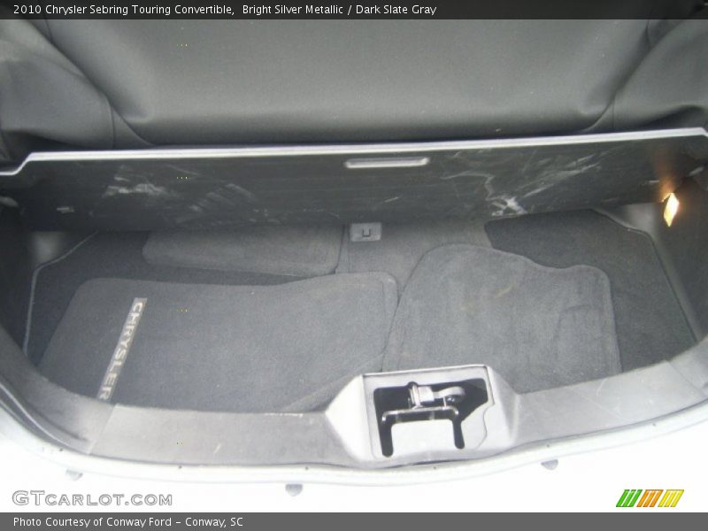 Bright Silver Metallic / Dark Slate Gray 2010 Chrysler Sebring Touring Convertible