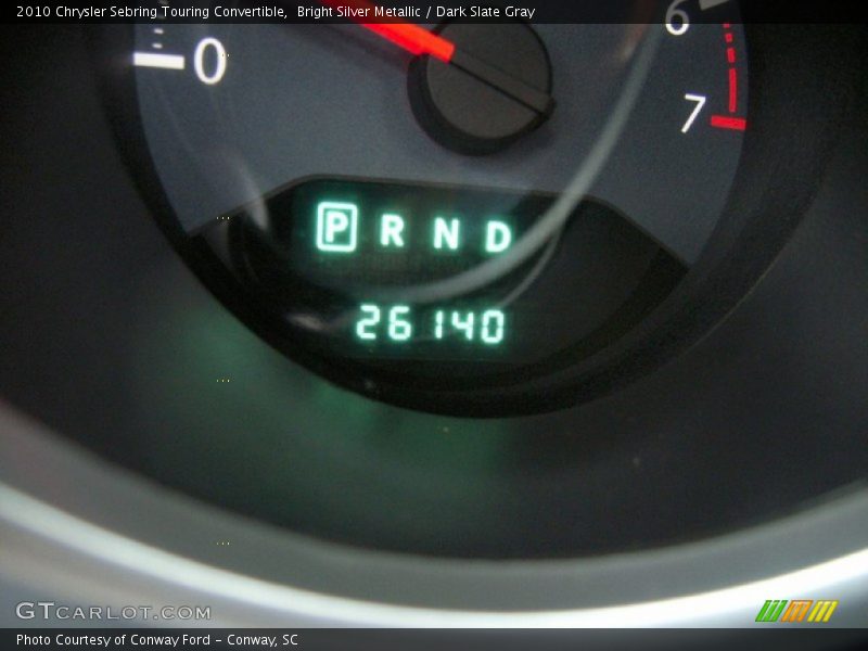 Bright Silver Metallic / Dark Slate Gray 2010 Chrysler Sebring Touring Convertible