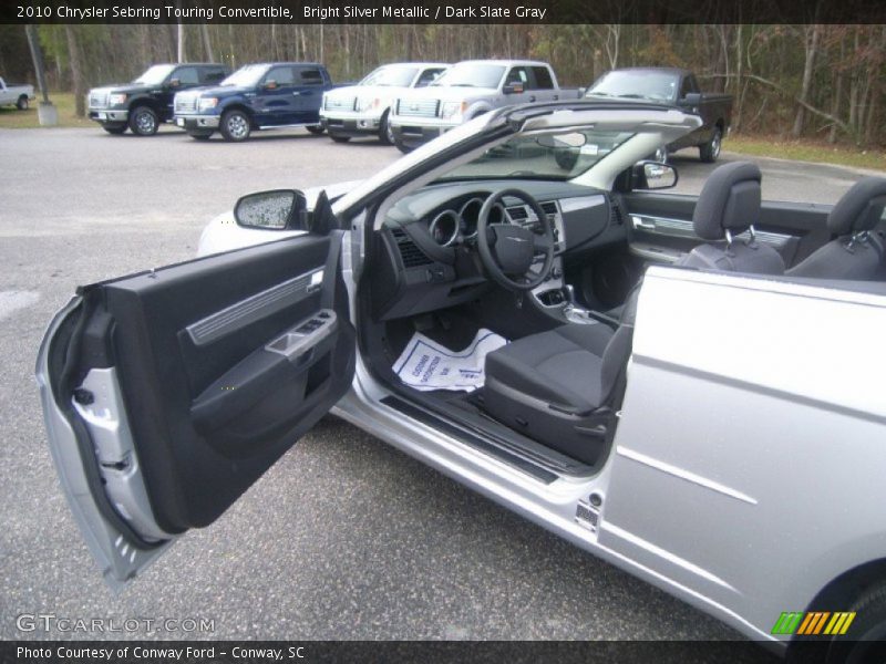 Bright Silver Metallic / Dark Slate Gray 2010 Chrysler Sebring Touring Convertible