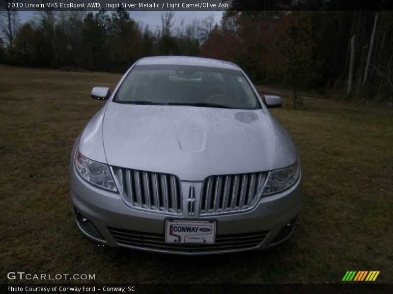 Ingot Silver Metallic / Light Camel/Olive Ash 2010 Lincoln MKS EcoBoost AWD