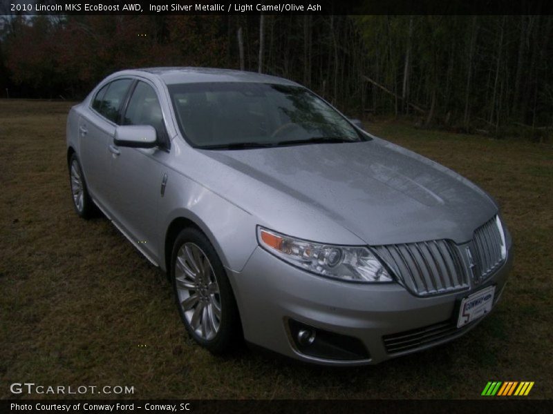 Ingot Silver Metallic / Light Camel/Olive Ash 2010 Lincoln MKS EcoBoost AWD