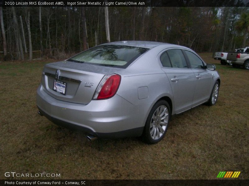 Ingot Silver Metallic / Light Camel/Olive Ash 2010 Lincoln MKS EcoBoost AWD